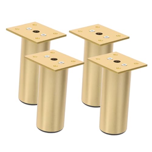 NUOBESTY 4stücke Höhenverstellbare Möbelfüße Aus Aluminiumlegierung Runde Ersatz Schrankbeine Für Schrank Tisch Stuhl Schlafsofa DIY Möbelbeine Zubehör von NUOBESTY