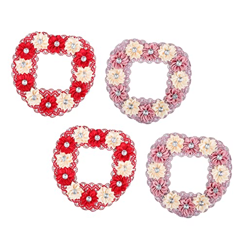 NUOBESTY 4 Stück Wandaufkleber Schalten Blumen Junggesellin Hochzeitsdekorationen Für Die Zeremonie Party Steckdose Dekorative Abdeckung Abdeckplatten Polyacrylnitrilfaser (acryl) von NUOBESTY