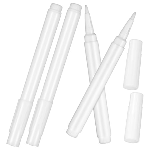 NUOBESTY 4 Stück Weiße Abwischbare Flüssigkreide Kreidemarker mit Feiner Spitze Verschleißfeste Stifte für Fenster Glas Tafeln Schulen und Kreative Beschriftungen NUOBESTY 4 Stück Weiße Abwischbare Flüssigkreide Kreidemarker mit Feiner Spitze Verschleißfeste Stifte für Fenster Glas Tafeln Schulen und Kreative Beschriftungen von NUOBESTY