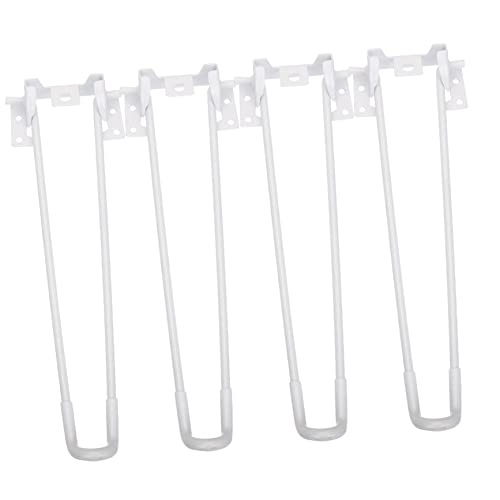 NUOBESTY 4 Stück klappbare Tischbeine Unterstützung Klapptische Möbel Kleiner Klapptisch schlank einstellbar Faltbare Tischbeine Stiftbeine für Tisch klappbare Couchtischbeine Metall Weiß von NUOBESTY
