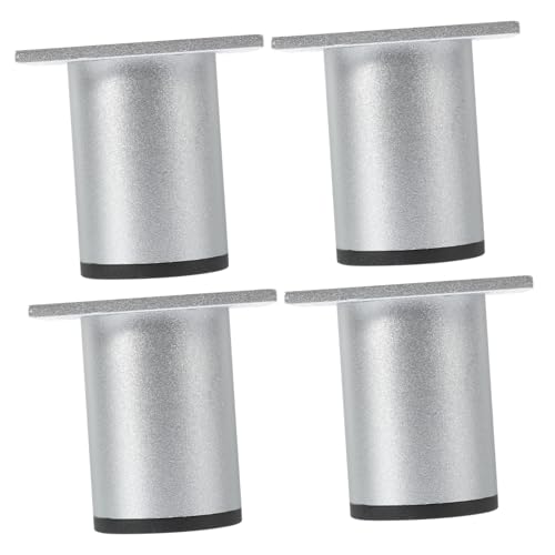 NUOBESTY 4 Stück verstellbare Schrankfüße Beine für Kommode klein verstellbare Tischfüße einstellbar Couch Beine Couchtischbeine Couch füße ersatz Aluminiumlegierung Silver von NUOBESTY