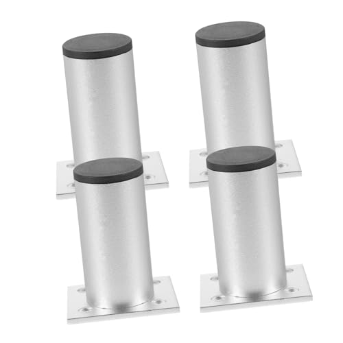 NUOBESTY 4 Stück verstellbare Schrankfüße Unterstützung Kabinettsbeine einstellbar Kommode Möbelfüße Couch füße ersatz Möbelbeine Metallbeine für Möbel Aluminiumlegierung von NUOBESTY