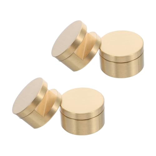 NUOBESTY 4 Stücke Messing Spiegelhalter Clips für Glasstärken Rostfreie Wandhalterungen für Badezimmerspiegel Einfache Montage Sicherer Halt für Verschiedene Spiegeltypen von NUOBESTY