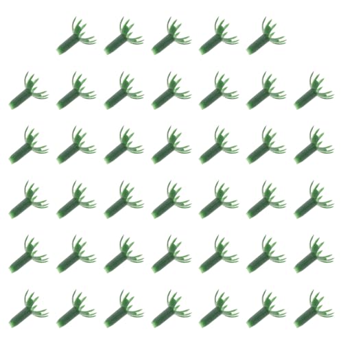 NUOBESTY 40stücke Blumenkelche Aus Kunststoff Für Blumenarrangement-zubehör DIY-hochzeitsdeko Grüne Blumengefäße Künstliche Blumenkelche Zubehör Für Künstliche Blumen von NUOBESTY