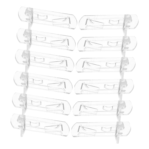 NUOBESTY 40 Stück Support für Möbelpartitionen Regalträger aus Kunststoff Regalzubehör Halterung für Regalklammern Schrankhalter für Clips für Schrankregale Plastik Transparent von NUOBESTY