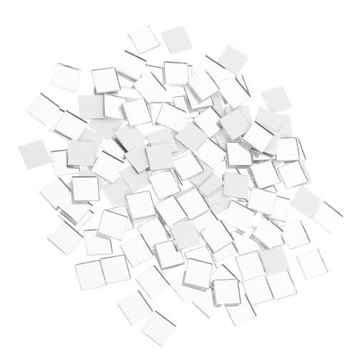 NUOBESTY 400 Stück Selbstklebende eckige Spiegel Mosaikfliesen aus Feuerfestem Glas für DIY Schmuck Kunstprojekte Heimdekoration Sicher und Einfach Anzubringen NUOBESTY 400 Stück Selbstklebende eckige Spiegel Mosaikfliesen aus Feuerfestem Glas für DIY Schmuck Kunstprojekte Heimdekoration Sicher und Einfach Anzubringen von NUOBESTY