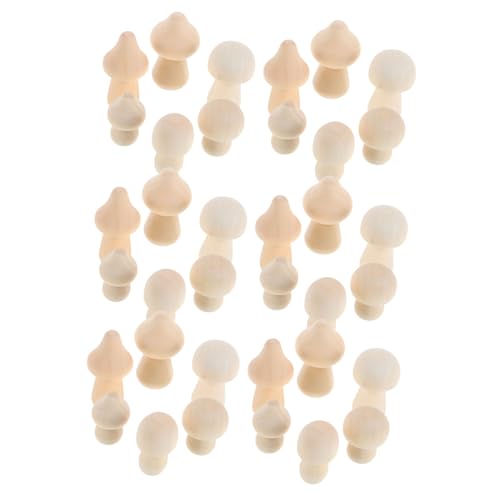 NUOBESTY 42 Stück Teiliges Unbemalter Mini Holzpilze Naturbelassene Diy Holzpilzfiguren zum Bemalen Kreative Dekoration für Schreibtisch Bücherregal Bastelprojekte Handliche NUOBESTY 42 Stück Teiliges Unbemalter Mini Holzpilze Naturbelassene Diy Holzpilzfiguren zum Bemalen Kreative Dekoration für Schreibtisch Bücherregal Bastelprojekte Handliche von NUOBESTY