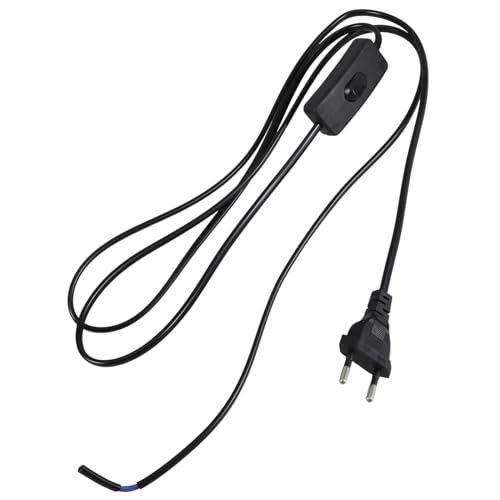 NUOBESTY 4Stücke Ersatz Netzkabelschalter für Schreibtischlampen Ventilatoren Möbel Kabel mit Eu Stecker Design für Einfache Stromsteuerung NUOBESTY 4Stücke Ersatz Netzkabelschalter für Schreibtischlampen Ventilatoren Möbel Kabel mit Eu Stecker Design für Einfache Stromsteuerung von NUOBESTY