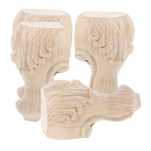 NUOBESTY 4stücke Holzbeine Für Möbel Tischbeine Im Europäischen Stil Sofafüße Aus Massivholz Kommodenfüße Mit Schnitzereien Schrankbeine Für Vorratsschränke Einfache Montage Mit NUOBESTY 4stücke Holzbeine Für Möbel Tischbeine Im Europäischen Stil Sofafüße Aus Massivholz Kommodenfüße Mit Schnitzereien Schrankbeine Für Vorratsschränke Einfache Montage Mit von NUOBESTY