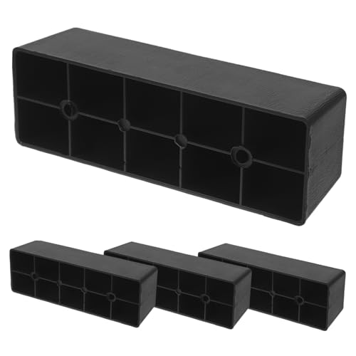 NUOBESTY 4 Stück Möbelbeine Kunststoff Erhöhungen für Sofa Tisch Bett Robust und Stabil Einfache Montage für Stauraum von NUOBESTY