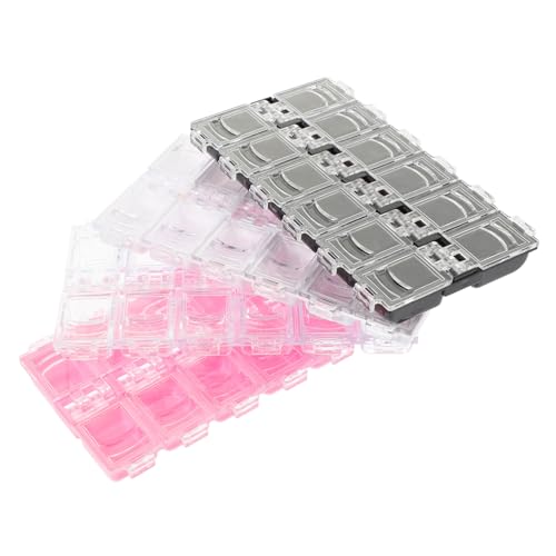 NUOBESTY 4Stücke Nagelkunst Organizer mit Fächern Kunststoff Aufbewahrungsbox für Nagelbedarf Transparent Rot für Nagelstudios und Hobby Nail Art Enthusiasten NUOBESTY 4Stücke Nagelkunst Organizer mit Fächern Kunststoff Aufbewahrungsbox für Nagelbedarf Transparent Rot für Nagelstudios und Hobby Nail Art Enthusiasten von NUOBESTY