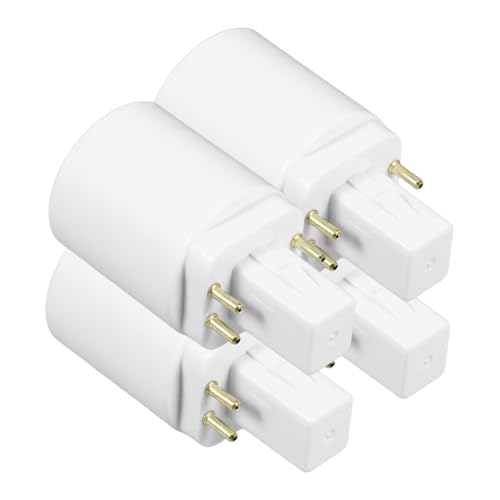 NUOBESTY 4Stücke zu Lampenadapter Pin Sockel für LED und Glühbirnen Zeitsparende Lösung für Lampenfassungen Einsetzbar Wohnräumen von NUOBESTY