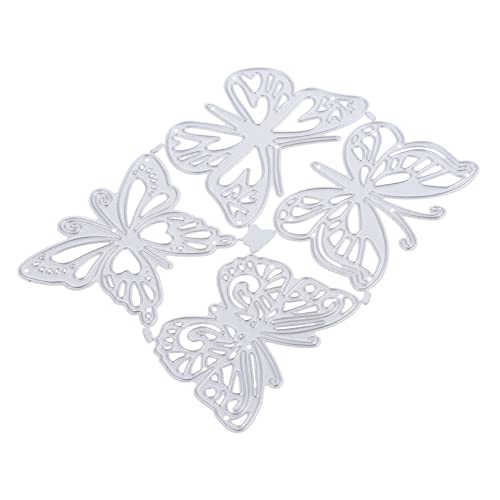 NUOBESTY 4stücke Schmetterlings-stanzform Aus Kohlenstoffstahl DIY-stanzformen Für Karten-DIY Handwerkswerkzeug Stanzformen-dekor Für Bastelarbeiten Scrapbooking Und Fotorahmen von NUOBESTY