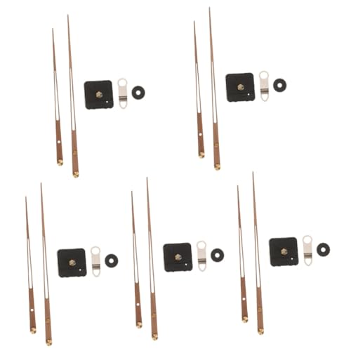 NUOBESTY 5 Sätze Bewegung Mit Hohem Drehmoment Uhr-bausatz Selber Machen Wanduhren Uhr-kit Digitale Uhrenwand Wanduhr Analog Hände Bausätze Taktmechanismen Retro Quarz Ziffer Massivholz von NUOBESTY