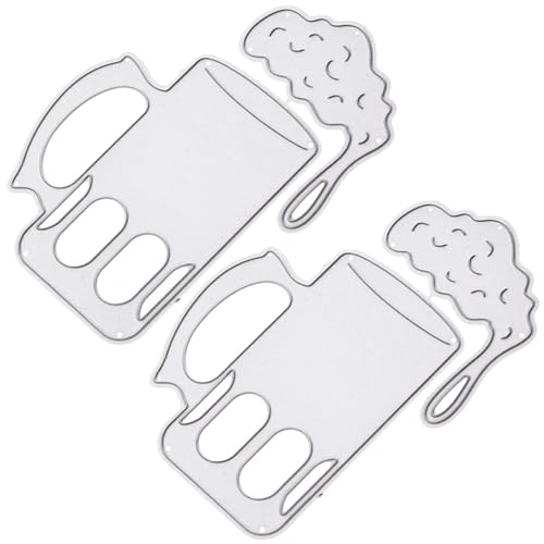 NUOBESTY 5 Sätze Messerform Für Rotweinflaschen Biergläser Party Schnapsgläser Mit Deckel Flaschenschneider Gestanzt Rotes Blechbecher Trinkbecher Silver Kohlenstoffstahl 2 Stück * 5 von NUOBESTY