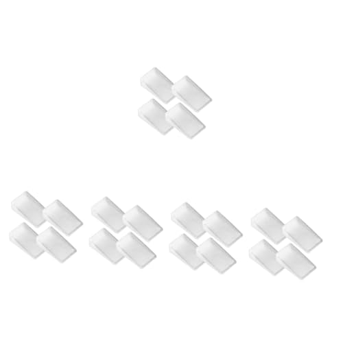NUOBESTY 5 Sätze Möbelabstandshalter Sofa Möbelausgleichspads Nivellierscheiben Unterlage Erziehen Fußnivellierer Für Möbel Shim Keile, Unterlegscheiben Tisch Gummi Transparent 4 Stück * 5 von NUOBESTY