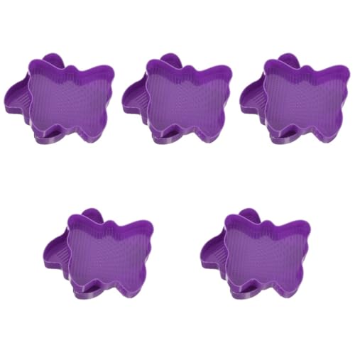 NUOBESTY 5 Sätze Strass-sortierbrett Ablagefach Diamantplatte Diamant-kunstständer Teller Perlen Sortierfach Für Diamanten Edelsteine Diamant-kunsttablett Planke Plastik Violett 2 Stück * 5 von NUOBESTY