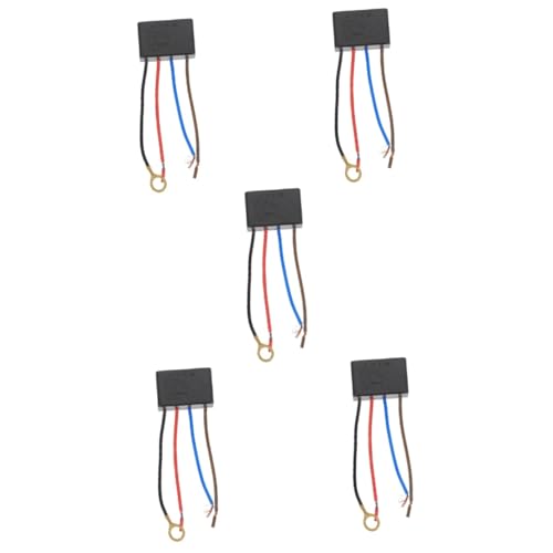 NUOBESTY 5 Stück LED Tischlampen Schalter Touchsensor Dimmfunktion Dimmbarer LED Lichtschalter für Innen Glühlampen Geeignet Moderne Steuerung Langlebig und Stilvoll von NUOBESTY