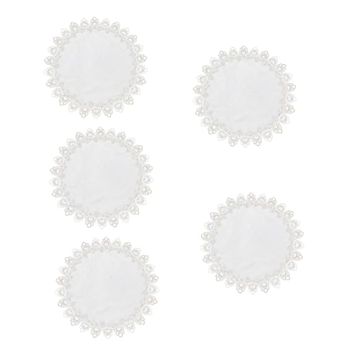 NUOBESTY 5 Stück Lampenabdeckungstuch dekorativ Lampenschirm leichte Schattenabdeckung Haushaltslampenabdeckung Lampenabdeckung für Tischlampe Polyester Weiß von NUOBESTY