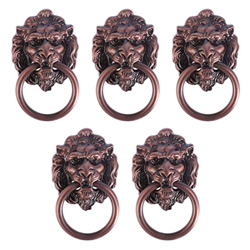 NUOBESTY 5stücke Antike Türgriffe Aus Zinklegierung Löwenkopf-design Für Schränke Und Rostfrei Und Verschleißfest Passt Zu Innentüren Kleiderschränken Und Bücherregalen NUOBESTY 5stücke Antike Türgriffe Aus Zinklegierung Löwenkopf-design Für Schränke Und Rostfrei Und Verschleißfest Passt Zu Innentüren Kleiderschränken Und Bücherregalen von NUOBESTY