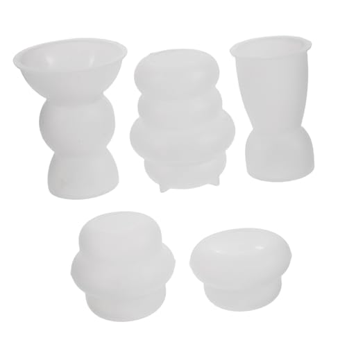 NUOBESTY 5 Stück Silikon Kerzenhalter Formen Vielseitige Silikonmoulds für Diy Projekte Teelicht und Taper Kerzenherstellung für Kreative Bastelarbeiten und Wohnkultur NUOBESTY 5 Stück Silikon Kerzenhalter Formen Vielseitige Silikonmoulds für Diy Projekte Teelicht und Taper Kerzenherstellung für Kreative Bastelarbeiten und Wohnkultur von NUOBESTY