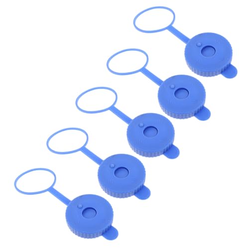 NUOBESTY 5 Stück Teiliges Gallonen Wasserkrug Kappen aus Langlebigem Silikon Auslaufsicher Staubdicht Passend für Trinkwasserbehälter und Wasserspender Verschlussdeckel von NUOBESTY