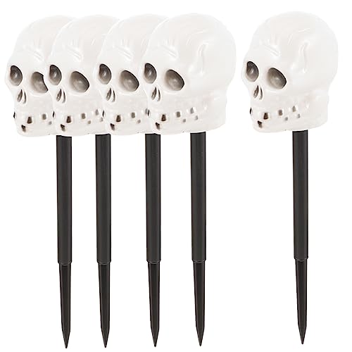 NUOBESTY 5 Stück Teiliges Halloween Lampen Zubehör mit Schädel Wetterfeste Gartenstecker für Rasen Dekoration Langlebige Materialien für Halloween Feiern und Garten NUOBESTY 5 Stück Teiliges Halloween Lampen Zubehör mit Schädel Wetterfeste Gartenstecker für Rasen Dekoration Langlebige Materialien für Halloween Feiern und Garten von NUOBESTY