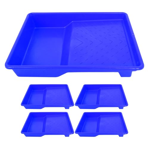 NUOBESTY 5 Stück Teiliges Kunststoff Farbeimer Wiederverwendbare Farbwanne mit Farb-mischfläche Vielseitig für Wandmalerei Heimwerkerprojekte Platzsparend und NUOBESTY 5 Stück Teiliges Kunststoff Farbeimer Wiederverwendbare Farbwanne mit Farb-mischfläche Vielseitig für Wandmalerei Heimwerkerprojekte Platzsparend und von NUOBESTY