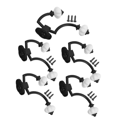 NUOBESTY 5 Stück Teiliges Vintage Kleiderhaken aus Robustem Zinklegierung Doppelte Kleiderhaken Wandmontiert Platzsparend und Stabil für Mäntel Hüte Handtücher Badezimmer und Flur NUOBESTY 5 Stück Teiliges Vintage Kleiderhaken aus Robustem Zinklegierung Doppelte Kleiderhaken Wandmontiert Platzsparend und Stabil für Mäntel Hüte Handtücher Badezimmer und Flur von NUOBESTY