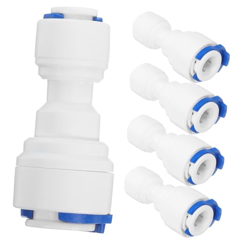 NUOBESTY 5 Stück Teiliges Wasserfilter Schnellverbinder bis Adapter für Wasserfiltersysteme Einfache Installation ohne Werkzeug von NUOBESTY