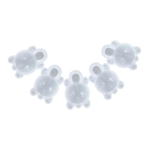 NUOBESTY 5 Stück Tierharzformen Harzornamentformen Silikonformen In Schildkrötenform Harzformen Tierharzform Wiederverwendbare Epoxidharzform Tier Silikonform Silikonformen von NUOBESTY