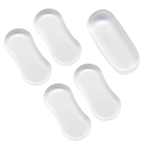 NUOBESTY 5 Stück Wc-sitzkissen Pads Schaum Toilettensitzpolster Durchsichtige Stoßfänger Für Schranktüren Toilettensitzpuffer Stoßstangen Unterlage Kieselgel Transparent von NUOBESTY