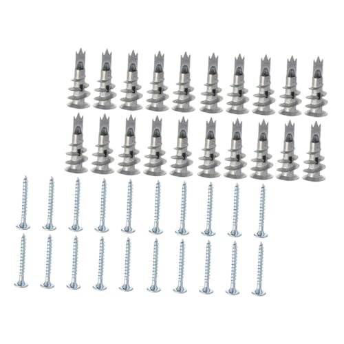 NUOBESTY 50 Sätze Multipurpose Schrauben mit Fangkralle für Gipskarton Stabile und Langlebige Haushaltsbefestigung ohne Bohren Geeignet für Bilder Wandlampen Inklusive Schrauben NUOBESTY 50 Sätze Multipurpose Schrauben mit Fangkralle für Gipskarton Stabile und Langlebige Haushaltsbefestigung ohne Bohren Geeignet für Bilder Wandlampen Inklusive Schrauben von NUOBESTY