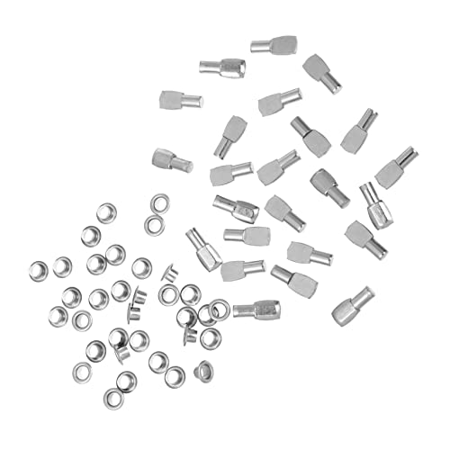 NUOBESTY 50 Sätze Teiliges Regalträger Kaltgewalztem Stahl Stabile und Langlebige Regalbodenträger für Schränke Bücherregale und Möbel Einfache Montage ohne Werkzeug Verstellbare von NUOBESTY
