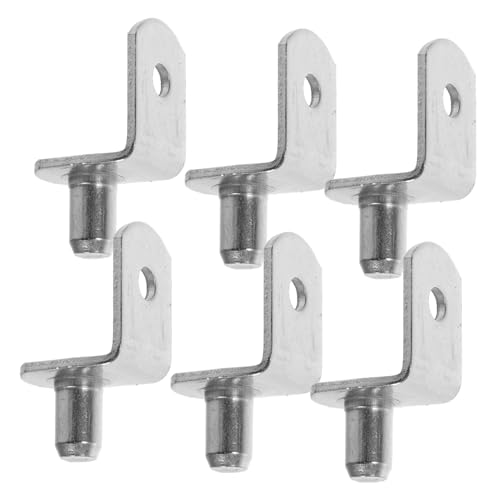 NUOBESTY 50 Stck Teiliges Metall Regalbodenträger mit Bohrung Stabile Regalhalter für Bücherregale Küchenschränke Schrankböden Langlebige und Belastbare Einlegebodenstützen von NUOBESTY
