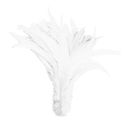 NUOBESTY 50 Stück -40Cm Natürliche Hahnenschwanzfedern Weiß - DIY Bastelmaterial Für Kleidung, Schmuck, Hochzeitsdekoration Und Hutgestaltung NUOBESTY 50 Stück -40Cm Natürliche Hahnenschwanzfedern Weiß - DIY Bastelmaterial Für Kleidung, Schmuck, Hochzeitsdekoration Und Hutgestaltung von NUOBESTY