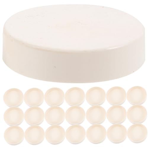 NUOBESTY 50 Stück PVC Endkappen Rohrschutzkappen Langlebig für Bewässerung Sprinkler Pool Schlauchanschluss Zubehör von NUOBESTY