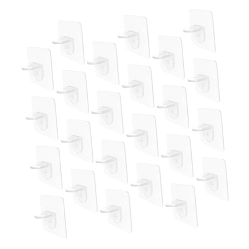 NUOBESTY 50 Stück Selbstklebende Transparente Regalbodenträger aus Robustem Kunststoff Schwere Lasten Tragend als Einlegebodenhalter für Möbel Küchen Kleiderschränke Praktische von NUOBESTY