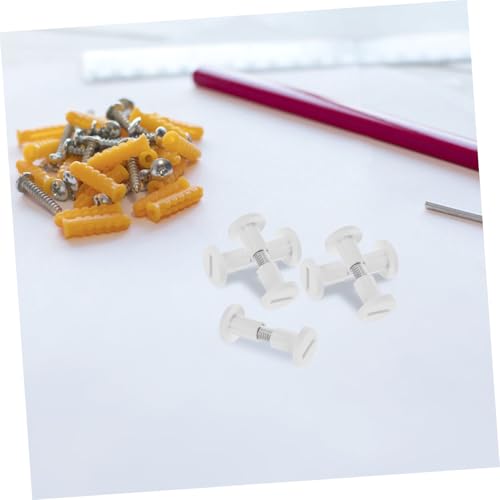 NUOBESTY 50 Stück Teiliges Möbelverbinder Schrauben Mutter Holzplatten Möbelbefestigung Stabile Verbindung Einfache Montage für Heimwerker und Professionelle Schreiner von NUOBESTY
