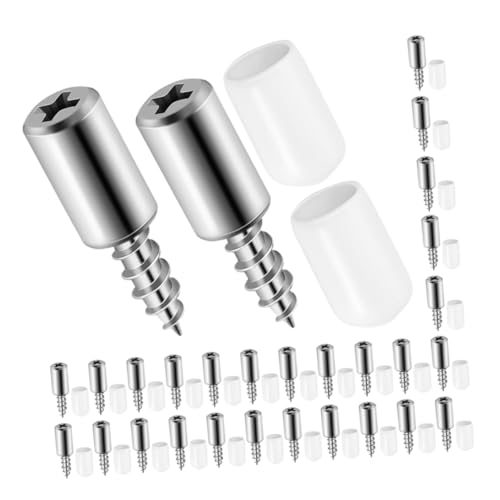 NUOBESTY 50 Stück Teiliges Selbstschneidende mit Rutschfestem Gummimantel Robuste Lamellenplatten stütznägel für Schranksysteme und Kleiderschrank regalböden von NUOBESTY