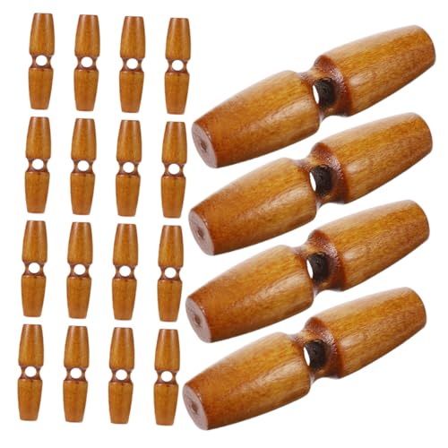 NUOBESTY 50 Stück Vintage Holzknöpfe Olivenform Nähen Toggle Verschluss Robust Für Strickjacke Mantel DIY Kleidung Dekoration NUOBESTY 50 Stück Vintage Holzknöpfe Olivenform Nähen Toggle Verschluss Robust Für Strickjacke Mantel DIY Kleidung Dekoration von NUOBESTY