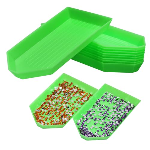 NUOBESTY 50stücke Diamant-sortiertablett Aus Kunststoff Perlen Tablett Für Strass Platte Diamantbretttablett Für DIY Handwerk Und Kunstmalerei NUOBESTY 50stücke Diamant-sortiertablett Aus Kunststoff Perlen Tablett Für Strass Platte Diamantbretttablett Für DIY Handwerk Und Kunstmalerei von NUOBESTY