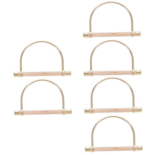 NUOBESTY 6 STK Taschenzubehör taschengriff Bag Hanger Pocket Tool kümmert Sich um den Austausch Handtaschenkette Taschenriemengriffe Handtaschenriemen hölzern handhaben Tasche hängen Metall von NUOBESTY