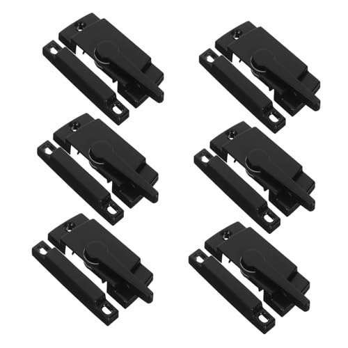 NUOBESTY 6 Sätze Fenster-schiebefenster Schloss Schwarz Sash Lock mit Schraubmontage Glastür Sicherheitsschloss Leichtgängiger Schiebemechanismus Sicherheitsfensterbeschlag für Innen und NUOBESTY 6 Sätze Fenster-schiebefenster Schloss Schwarz Sash Lock mit Schraubmontage Glastür Sicherheitsschloss Leichtgängiger Schiebemechanismus Sicherheitsfensterbeschlag für Innen und von NUOBESTY