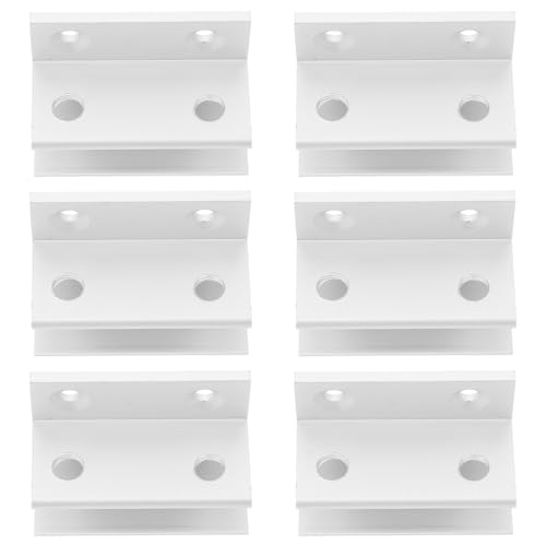 NUOBESTY 6 Stück Aluminiumlegierung Glasregal Verstellbare Glashalterung für Dicke Glasplatten Einfache Installation Stabiler Halt Langlebig und Kratzfest von NUOBESTY