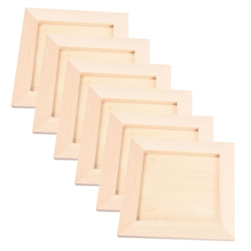 NUOBESTY 6 Stück Bilderrahmen Aus Ton DIY -bilderrahmen Bilderrahmen Bemalen Fotorahmen Selber Machen Kunstprojekte Für Aufbewahrungsrahmen Für Kunst -fotorahmen Holz Khaki NUOBESTY 6 Stück Bilderrahmen Aus Ton DIY -bilderrahmen Bilderrahmen Bemalen Fotorahmen Selber Machen Kunstprojekte Für Aufbewahrungsrahmen Für Kunst -fotorahmen Holz Khaki von NUOBESTY