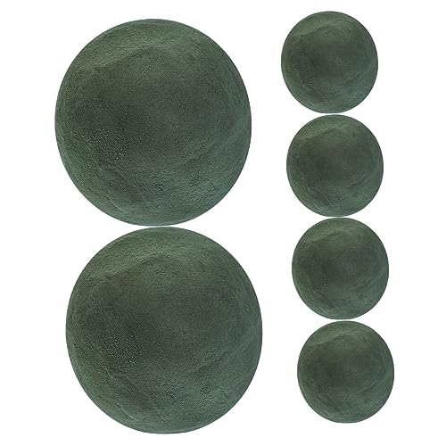 NUOBESTY 6 Stück Blumenschlamm Gefälschter Ziegelstein Mousse Gefälschte Blumen Hochzeitsbogen Blumen Polster Florist Grüne Vase Mini Blumenklebeband Ballon Komprimierter Schaum Green von NUOBESTY