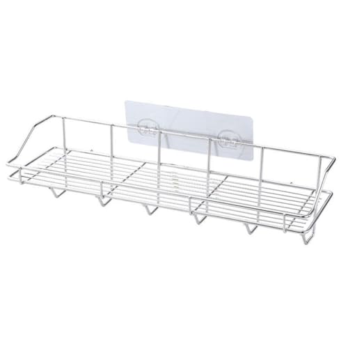 NUOBESTY 6 Stück Küchenregal Bäckerregal Lagerregale Hängend Montieren Pantry Organizer Abnehmbare Haken Organizer Regale Halter Gestell Schlüssel Wand Silber von NUOBESTY