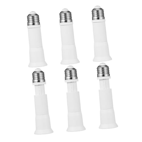 NUOBESTY 6 Stück Lampenfassung Adapter Verstellbarer Lampensockel Verlängerung für LED Glühbirnen mit Breiter Basis Flexible Geeignet für Zuhause Büro Fotostudio Beleuchtung von NUOBESTY