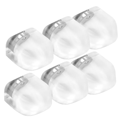 NUOBESTY 6 Stück Magnetische Türstopper für Boden Selbstklebend Transparent Stoßdämpfend Schutz vor Wandbeschädigung Bohrfrei Weich Wiederverwendbar für Schlafzimmer und Büro von NUOBESTY